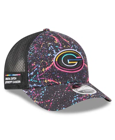 New Era Kids' Big Boys And Girls Black Green Bay Packers 2025 Nfl Crucial Catch 9forty Adjustable Hat