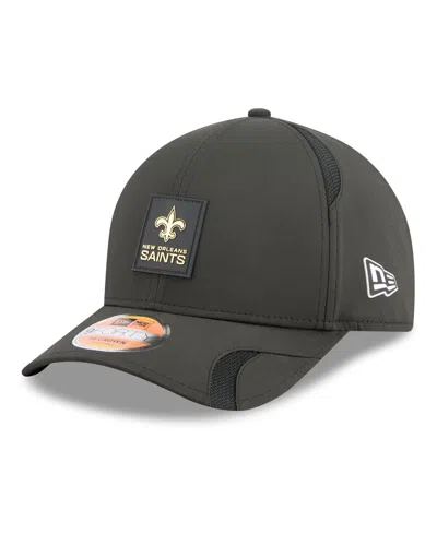 New Era Kids' Big Boys And Girls Black New Orleans Saints 2025 Sideline 9forty Adjustable Hat