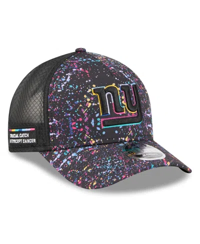 New Era Kids' Big Boys And Girls Black New York Giants 2025 Nfl Crucial Catch 9forty Adjustable Hat In Gray