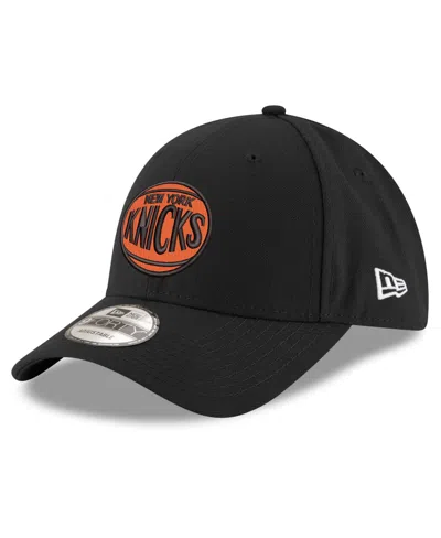 New Era Kids' Big Boys' And Girls' Black New York Knicks Basketball Logo Adjustable Hat