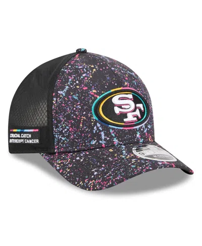 New Era Kids' Big Boys And Girls Black San Francisco 49ers 2025 Nfl Crucial Catch 9forty Adjustable Hat