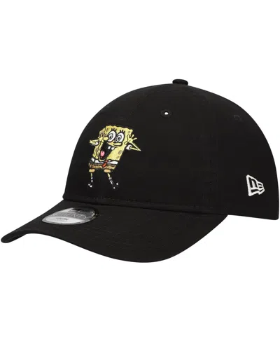 New Era Kids' Big Boys And Girls Black Spongebob Squarepants 9twenty Adjustable Hat