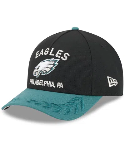 New Era Kids' Big Boys And Girls Black/green Philadelphia Eagles 2025 Nfl Draft 9forty A-frame M-crown Adjustable 