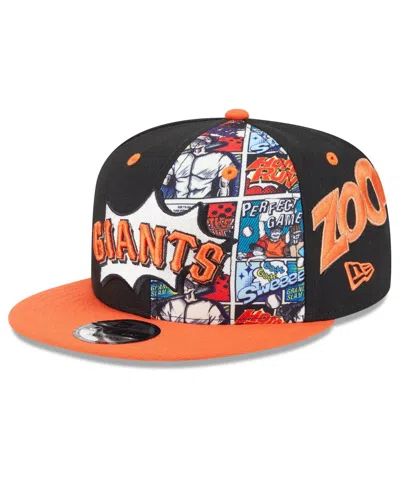 New Era Kids' Big Boys And Girls Black/orange San Francisco Giants 2025 Mlb Diamond Hero Edition 9fifty Snapback H In Multi