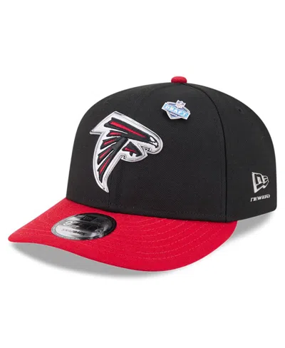 New Era Kids' Big Boys And Girls Black/red Atlanta Falcons 2026 Nfl Draft Pre-curved 9fifty Snapback Hat