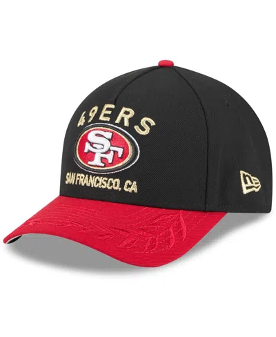New Era Kids' Big Boys And Girls Black/scarlet San Francisco 49ers 2025 Nfl Draft 9forty A-frame M-crown Adjustabl In Red