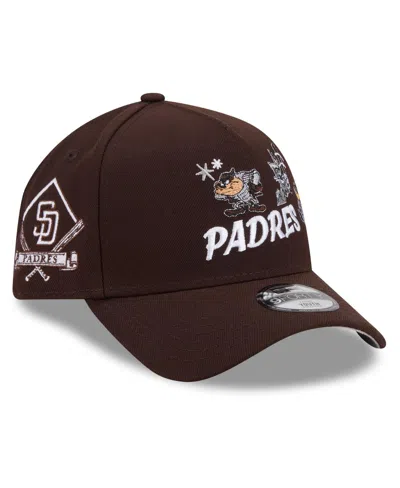 New Era Kids' Big Boys And Girls Brown San Diego Padres Looney Tunes A-frame 9forty Adjustable Hat