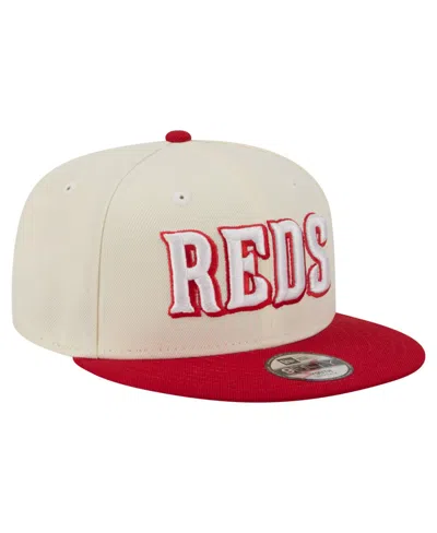 New Era Kids' Big Boys And Girls Cincinnati Reds 9fifty Snapback Baseball Cap In White