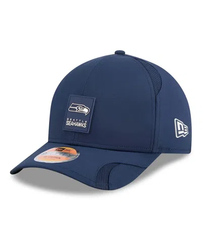 New Era Kids' Big Boys And Girls College Navy Seattle Seahawks 2025 Sideline M-crown 9forty Adjustable Hat In Blue
