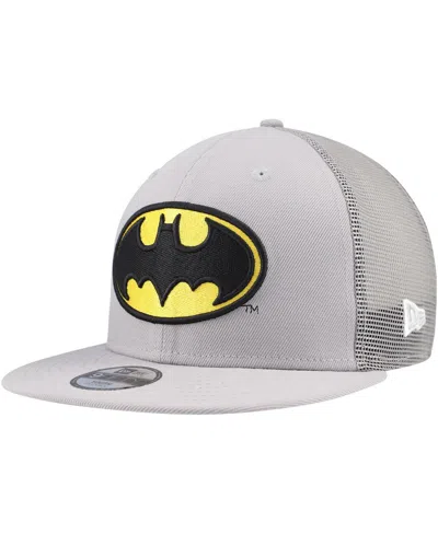 New Era Kids' Big Boys And Girls Gray Batman 9fifty Trucker Snapback Hat