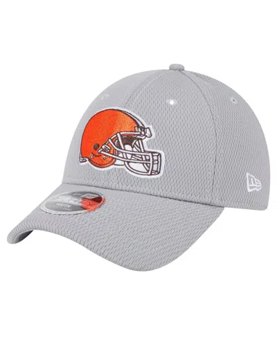 New Era Kids' Big Boys And Girls Gray Cleveland Browns Main 9forty Adjustable Hat
