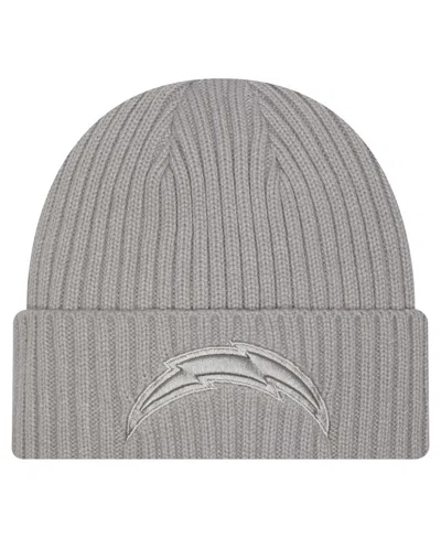 New Era Kids' Big Boys And Girls Gray Los Angeles Chargers Color Pack Cuffed Knit Hat