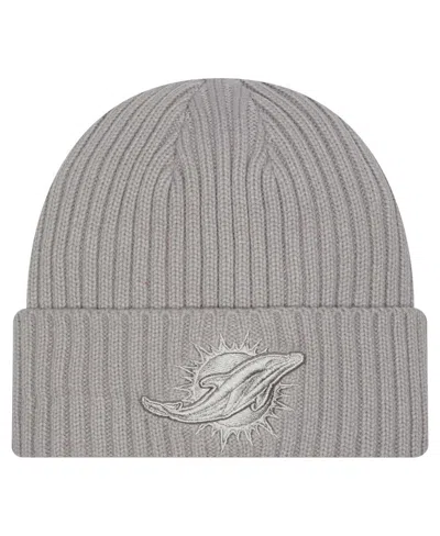 New Era Big Boys And Girls Gray Miami Dolphins Color Pack Cuffed Knit Hat