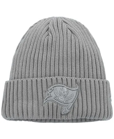 New Era Big Boys And Girls Gray Tampa Bay Buccaneers Color Pack Cuffed Knit Hat