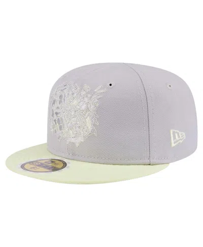 New Era Big Boys And Girls Gray/light Green Teenage Mutant Ninja Turtles Two-tone Color Pack 59fifty Fitted  In Neutral