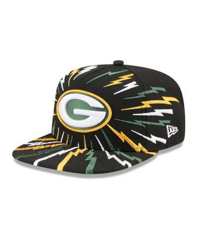 New Era Kids' Big Boys And Girls Green Bay Packers Bolt Snapback Baseball Cap In Black