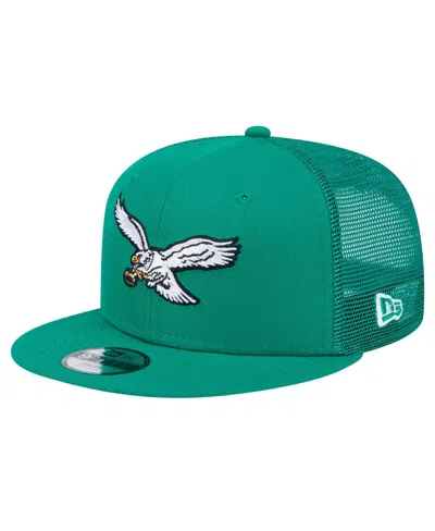 New Era Kids' Big Boys And Girls Kelly Green Philadelphia Eagles Main Trucker Snapback Hat
