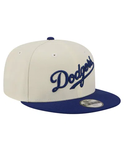 New Era Kids' Big Boys And Girls Los Angeles Dodgers 9fifty Two-tone Snapback Baseball Cap In White