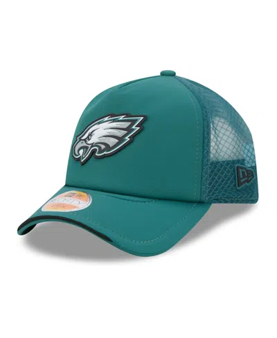 New Era Kids' Big Boys And Girls Midnight Green Philadelphia Eagles 2026 Sideline Apex 9forty Adjustable Trucker H