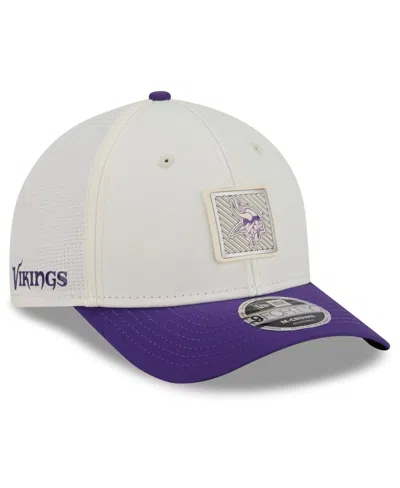 New Era Kids' Big Boys And Girls Minnesota Vikings Training Camp 9forty M-crown Adjustable Baseball Cap In White
