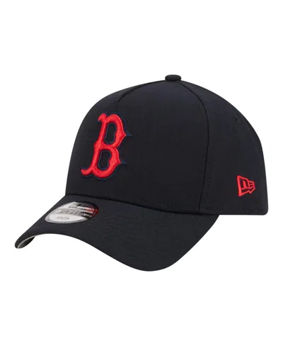 New Era Kids' Big Boys And Girls Navy Boston Red Sox 9forty A-frame Adjustable Hat In Blue