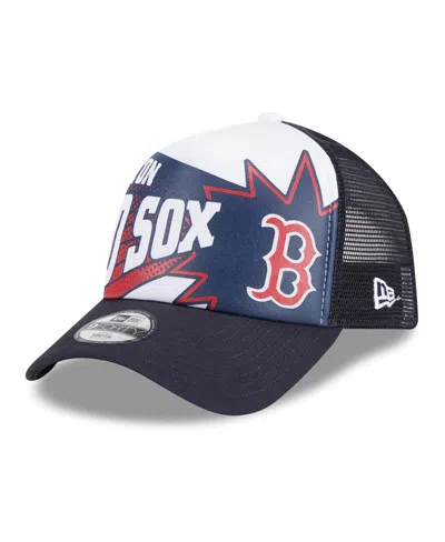 New Era Kids' Big Boys And Girls Navy Boston Red Sox Boom 9forty Adjustable Hat