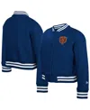 New Era Big Boys And Girls Navy Chicago Bears Chenille Applique Fleece Full-snap Jacket In Multi