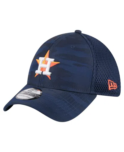 New Era Kids' Big Boys And Girls Navy Houston Astros Camo 39thirty Flex Hat In Blue