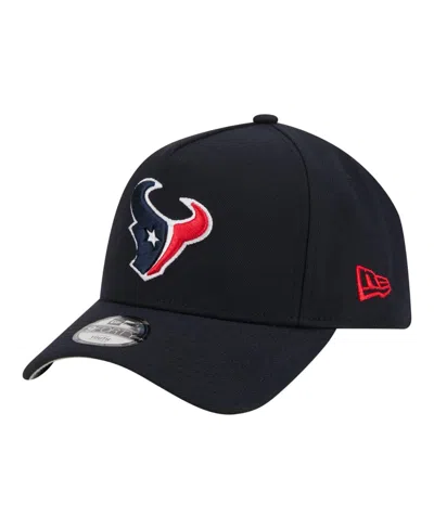 New Era Kids' Big Boys And Girls Navy Houston Texans 9forty A-frame Adjustable Hat In Black
