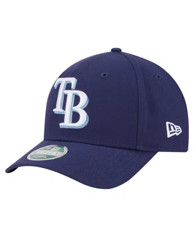 New Era Kids' Big Boys And Girls Navy Tampa Bay Rays Player Replica 9forty Adjustable Hat In Blue