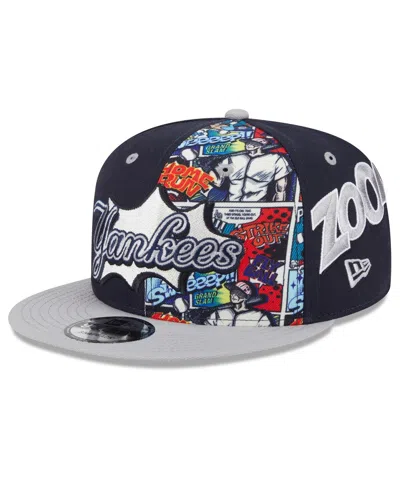 New Era Kids' Big Boys And Girls Navy/gray New York Yankees 2025 Mlb Diamond Hero Edition 9fifty Snapback Hat In Multi