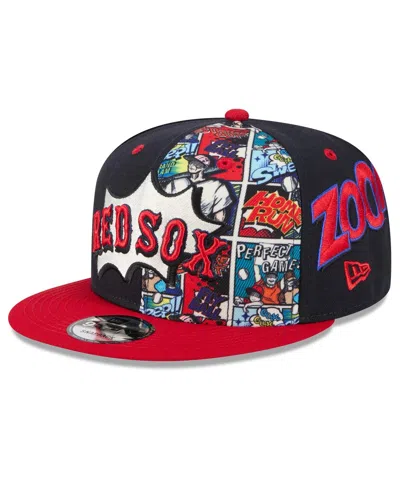 New Era Kids' Big Boys And Girls Navy/red Boston Red Sox 2025 Mlb Diamond Hero Edition 9fifty Snapback Hat In Multi