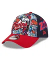 New Era Big Boys And Girls Navy/red Minnesota Twins 2025 Mlb Diamond Hero Edition A-frame 9forty Adjustable  In Multi