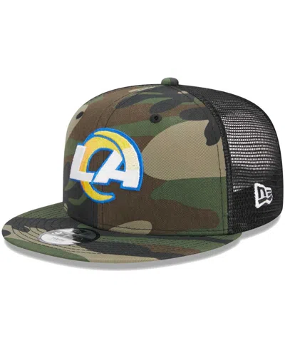 New Era Kids' Big Boys And Girls  Camo Los Angeles Rams Main Trucker 9fifty Snapback Hat
