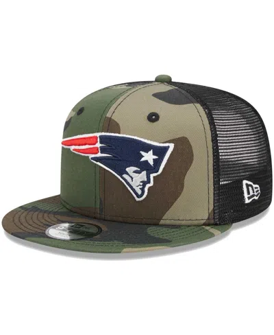 New Era Kids' Big Boys And Girls  Camo New England Patriots Main Trucker 9fifty Snapback Hat