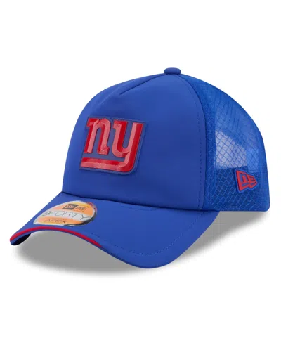 New Era Kids' Big Boys And Girls New York Giants Sideline Apex 9forty Adjustable Baseball Cap In Blue