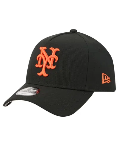 New Era Kids' Big Boys And Girls New York Mets Cooperstown 9forty A-frame Adjustable Baseball Cap In Black