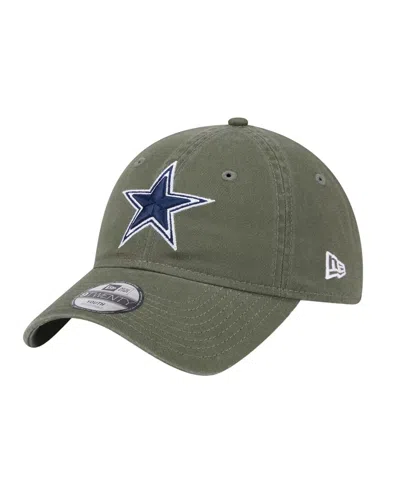 New Era Kids' Big Boys And Girls Olive Dallas Cowboys Main 9twenty Adjustable Hat In Green