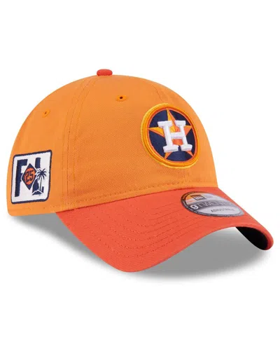 New Era Kids' Big Boys And Girls Orange Houston Astros 2025 Spring Training 9twenty Adjustable Hat