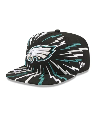 New Era Kids' Big Boys And Girls Philadelphia Eagles Bolt A-frame Snapback Baseball Cap In Black