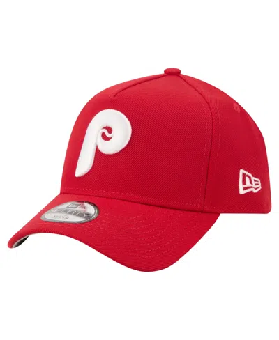 New Era Kids' Big Boys And Girls Philadelphia Phillies 9forty A-frame Cooperstown Logo Adjustable Baseball Cap In Red