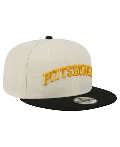 New Era Kids' Big Boys And Girls Pittsburgh Pirates 9fifty Two-tone Snapback Baseball Cap In White