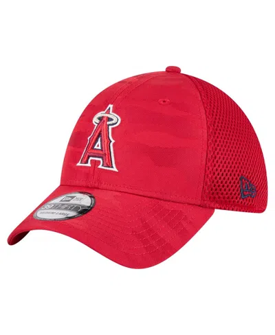 New Era Kids' Big Boys And Girls Red Los Angeles Angels Camo 39thirty Flex-fit Hat