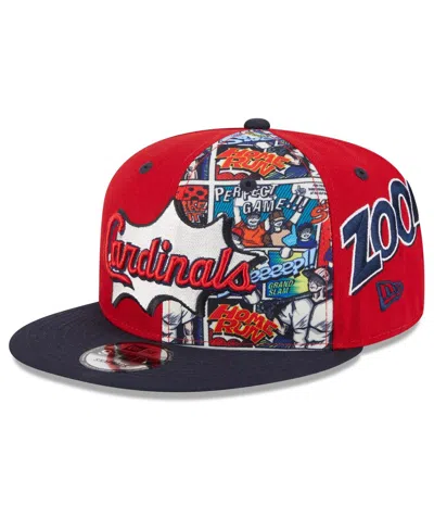 New Era Kids' Big Boys And Girls Red/navy St. Louis Cardinals 2025 Mlb Diamond Hero Edition 9fifty Snapback Hat In Multi