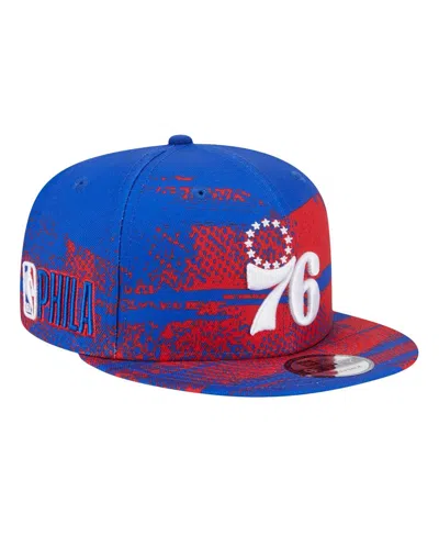 New Era Big Boys And Girls Royal Philadelphia 76ers Tip-off 9fifty Snapback Hat In Blue