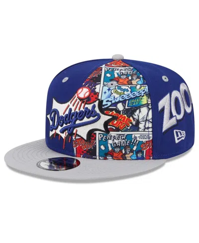 New Era Kids' Big Boys And Girls Royal/gray Los Angeles Dodgers 2025 Mlb Diamond Hero Edition 9fifty Snapback Hat In Blue