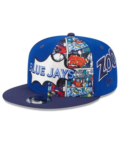 New Era Kids' Big Boys And Girls Royal/navy Toronto Blue Jays 2025 Mlb Diamond Hero Edition 9fifty Snapback Hat In Black