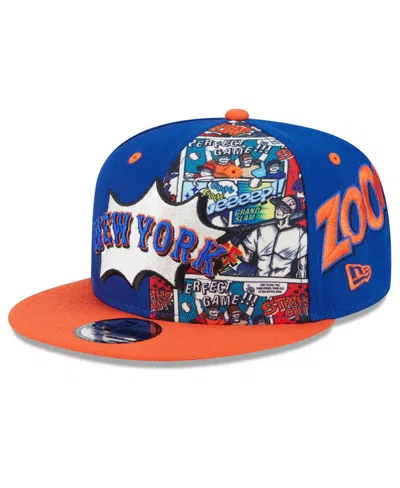 New Era Kids' Big Boys And Girls Royal/orange New York Mets 2025 Mlb Diamond Hero Edition 9fifty Snapback Hat In Blue