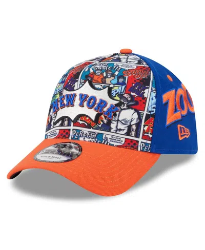 New Era Kids' Big Boys And Girls Royal/orange New York Mets 2025 Mlb Diamond Hero Edition A-frame 9forty Adjustabl In Multi