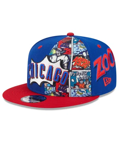 New Era Kids' Big Boys And Girls Royal/red Chicago Cubs 2025 Mlb Diamond Hero Edition 9fifty Snapback Hat In Blue